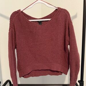 Women's Burgundy Sweater